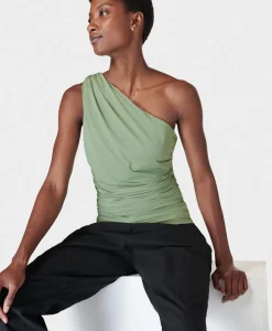 Asymmetric Gathered Bra Tank-Sweaty Betty Store