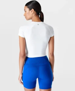 Athlete Crop Seamless Workout Tee-Sweaty Betty Online