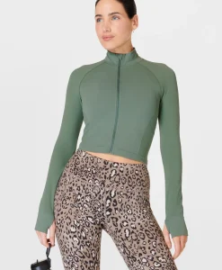 Athlete Crop Seamless Workout Zip Up-Sweaty Betty Best Sale