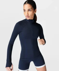 Athlete Doubleweight Seamless Workout Zip Up-Sweaty Betty Store