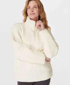 Plush Fleece Textured Half Zip-Sweaty Betty New