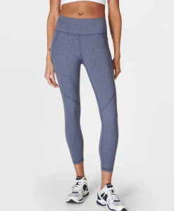 Power 7/8 Embossed Workout Leggings-Sweaty Betty Store