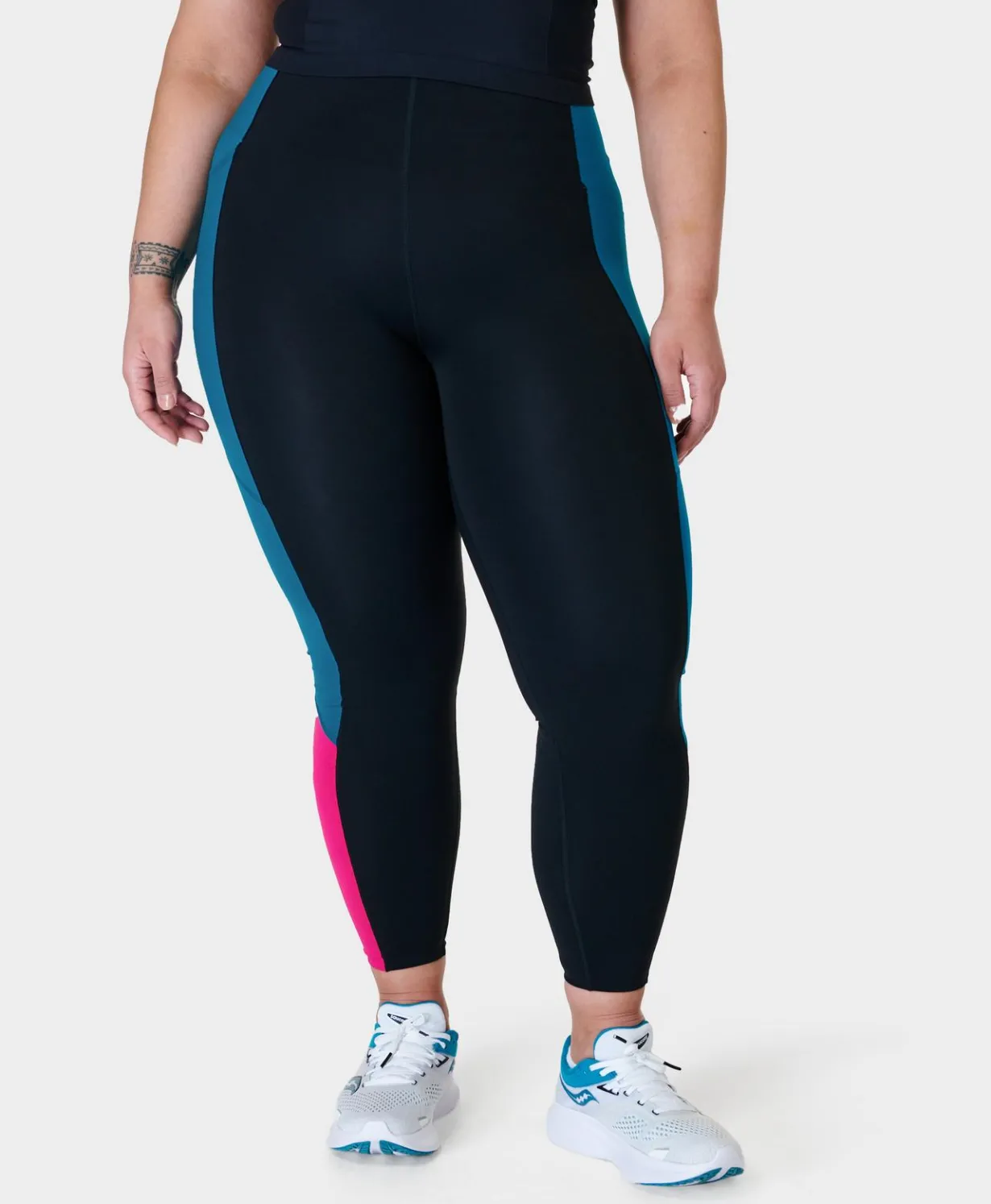 Power UltraSculpt High-Waisted 7/8 Colour Block Gym Leggings-Sweaty Betty Store
