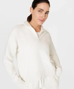 Revive Rib Half Zip Pullover-Sweaty Betty Online
