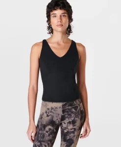 Super Soft Picot Lace Strappy Bra Tank-Sweaty Betty Best
